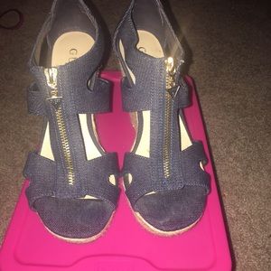 Guess Berkley Platform Wedge Sandal Size 6.5